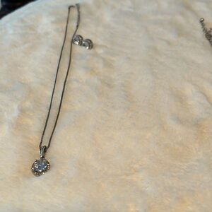 Crystal Necklace & Earrings Set